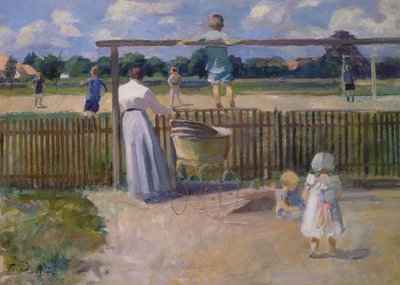 The Football Match, 1912 by Ludvig Find